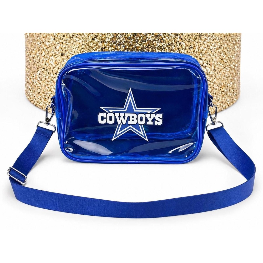 Dallas Cowboys Blue Clear Crossbody Bag Football Game Day Stadium Shoulder Bag